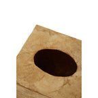 Beige Seashell Square Tissue Box