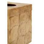 Beige Seashell Square Tissue Box