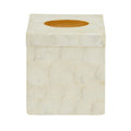 White Shell Square Tissue Box