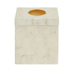 White Shell Square Tissue Box