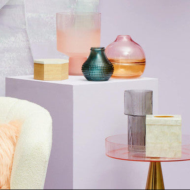 White Shell Square Tissue Box