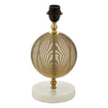 Round Marble Gold Finish Table Lamp Base