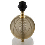 Round Marble Gold Finish Table Lamp Base