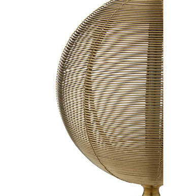 Round Marble Gold Finish Table Lamp Base