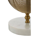 Round Marble Gold Finish Table Lamp Base