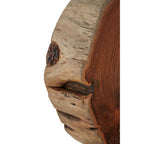 Natural Acacia Wood Table Lamp with Silver Aluminium Inlay