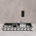 Black and White Rectangular Styling Tray