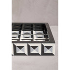 Black and White Rectangular Styling Tray