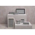 Black and White Rectangular Styling Tray