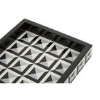 Black and White Rectangular Styling Tray