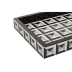 Black and White Rectangular Styling Tray