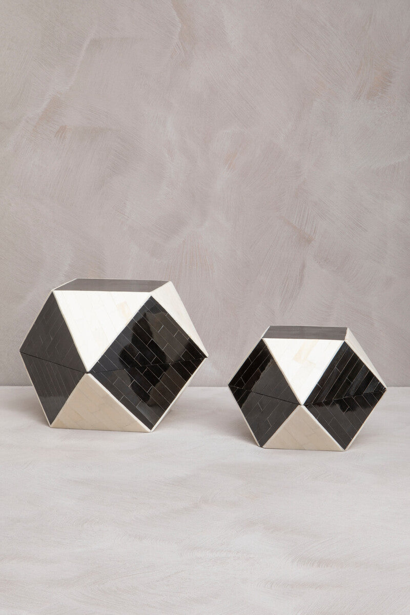 Monochrome Compact Small Trinket Box