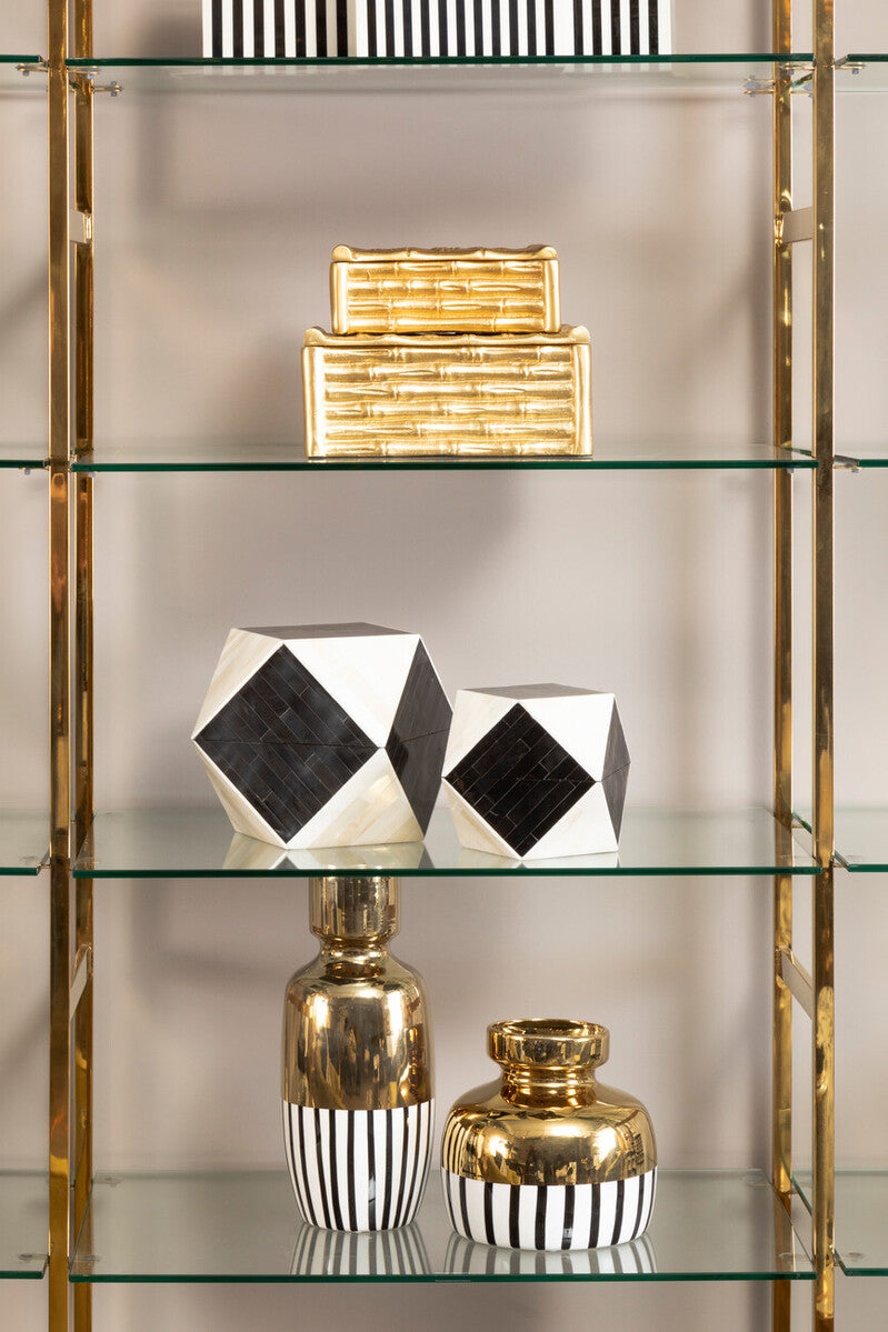 Monochrome Compact Small Trinket Box