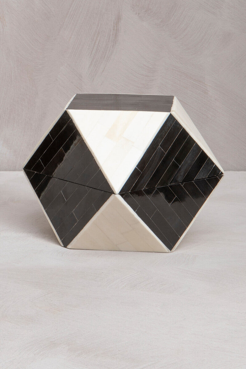 Monochrome Compact Small Trinket Box