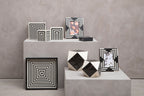 Black and White Stripe Photo Frame 5x7