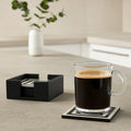 Set of 4 Black and White Marble Coasters