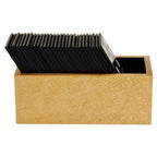 Gold Domino Set with Black Dominoes
