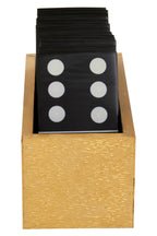 Gold Domino Set with Black Dominoes