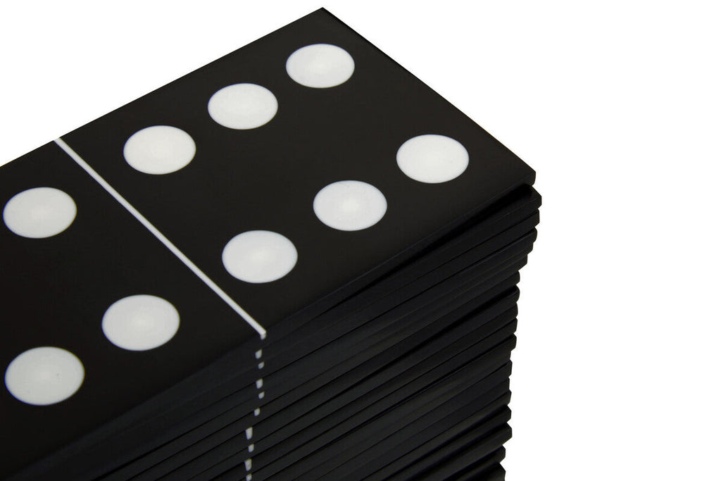 Gold Domino Set with Black Dominoes