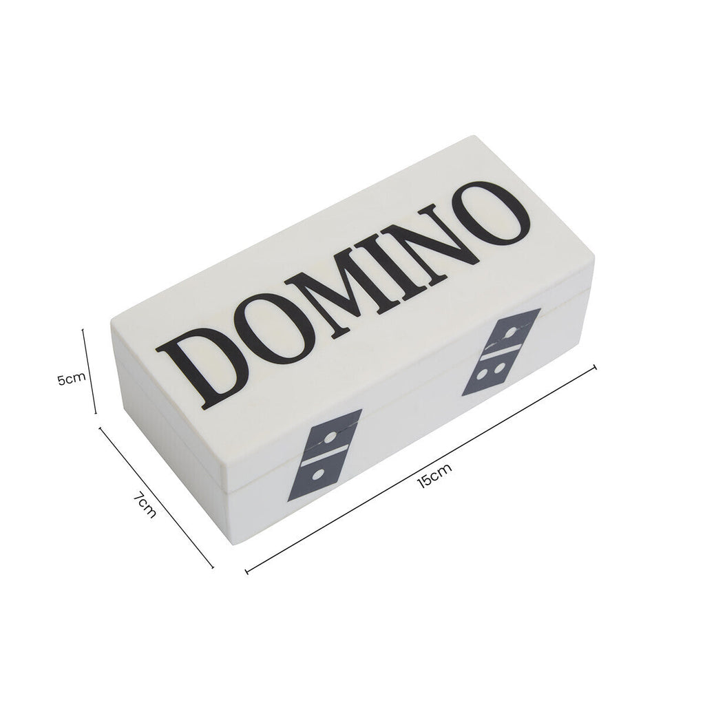 White and Black Domino Box