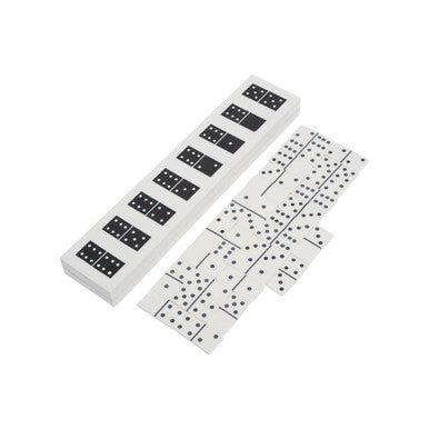White and Black Finish Domino Box