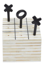 Cream and Black Bone Noughts & Crosses