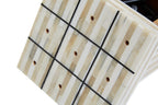 Cream and Black Bone Noughts & Crosses