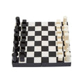Small Black and White Foldable Chess Set