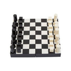 Small Black and White Foldable Chess Set