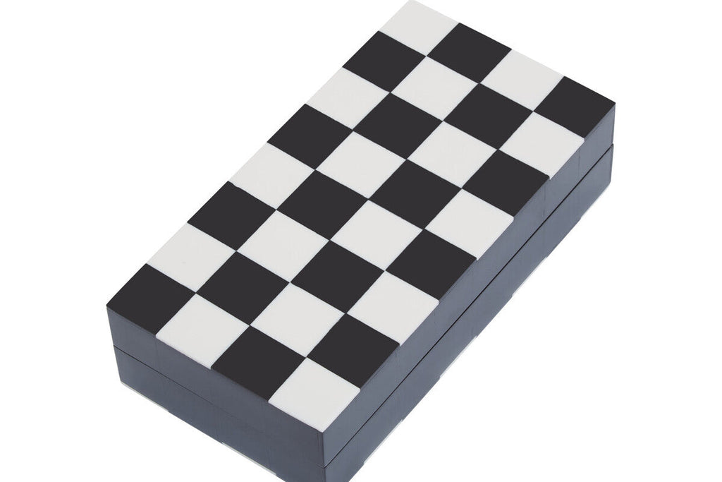 Small Black and White Foldable Chess Set