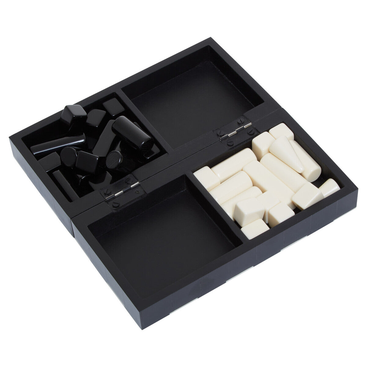 Small Black and White Foldable Chess Set