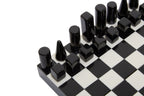 Small Black and White Foldable Chess Set
