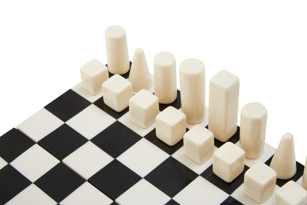 Small Black and White Foldable Chess Set