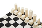 Small Black and White Foldable Chess Set