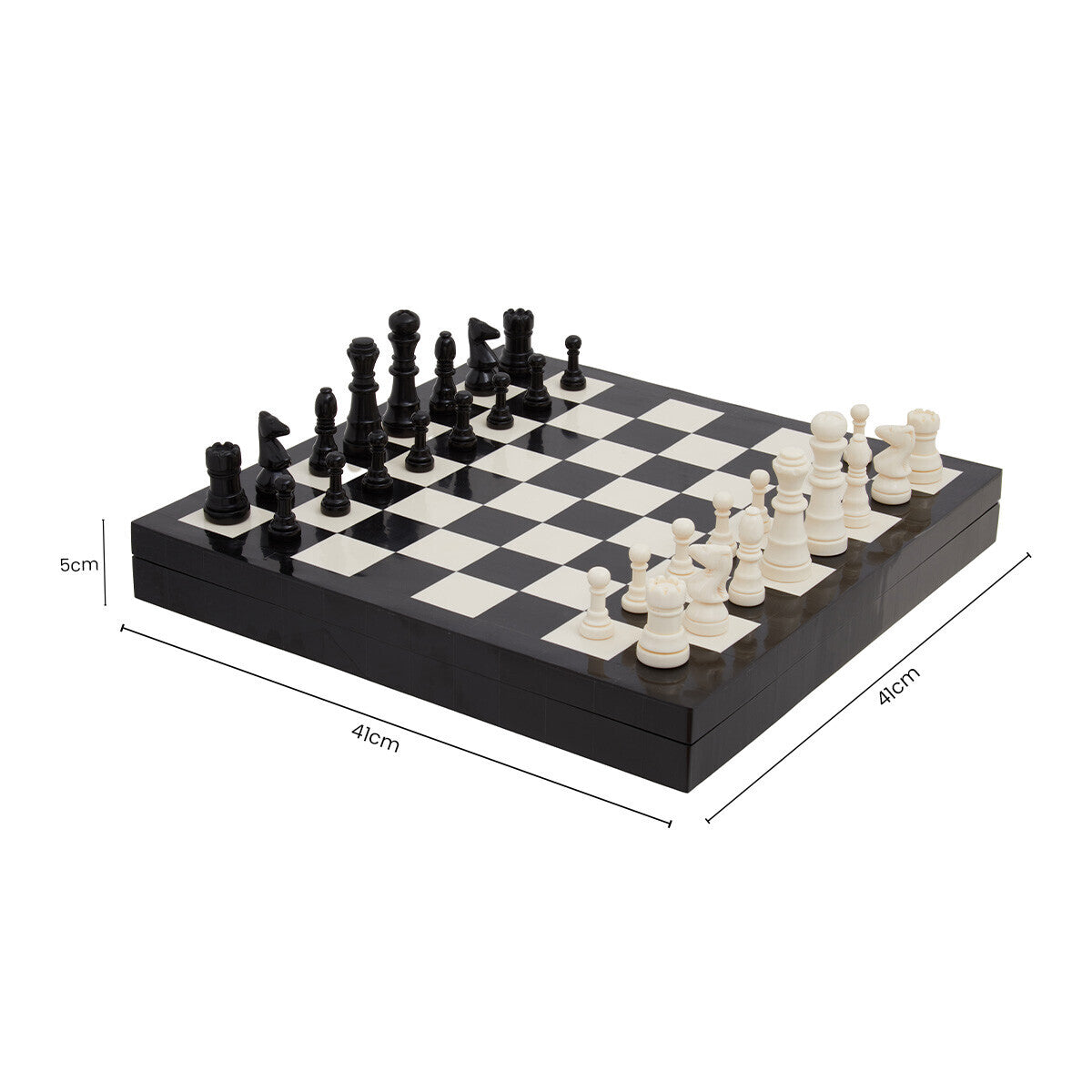 Black and White Chess Set
