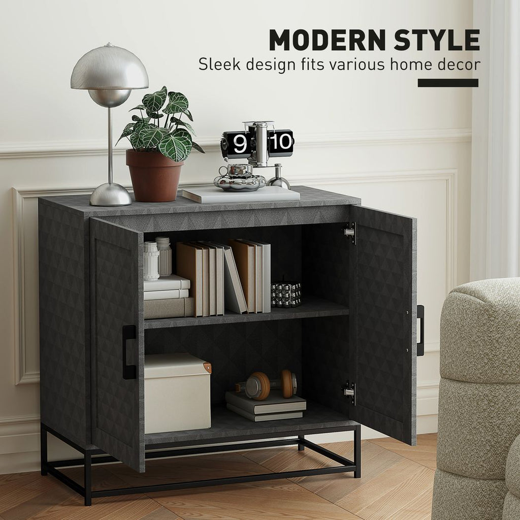 Modern Storage Cupboard with Adjustable Shelf and 2 Doors