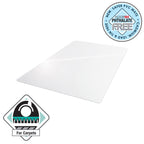 Vinyl Rectangular Chair Mat for Carpets up to 6mm - 116 x 150cm