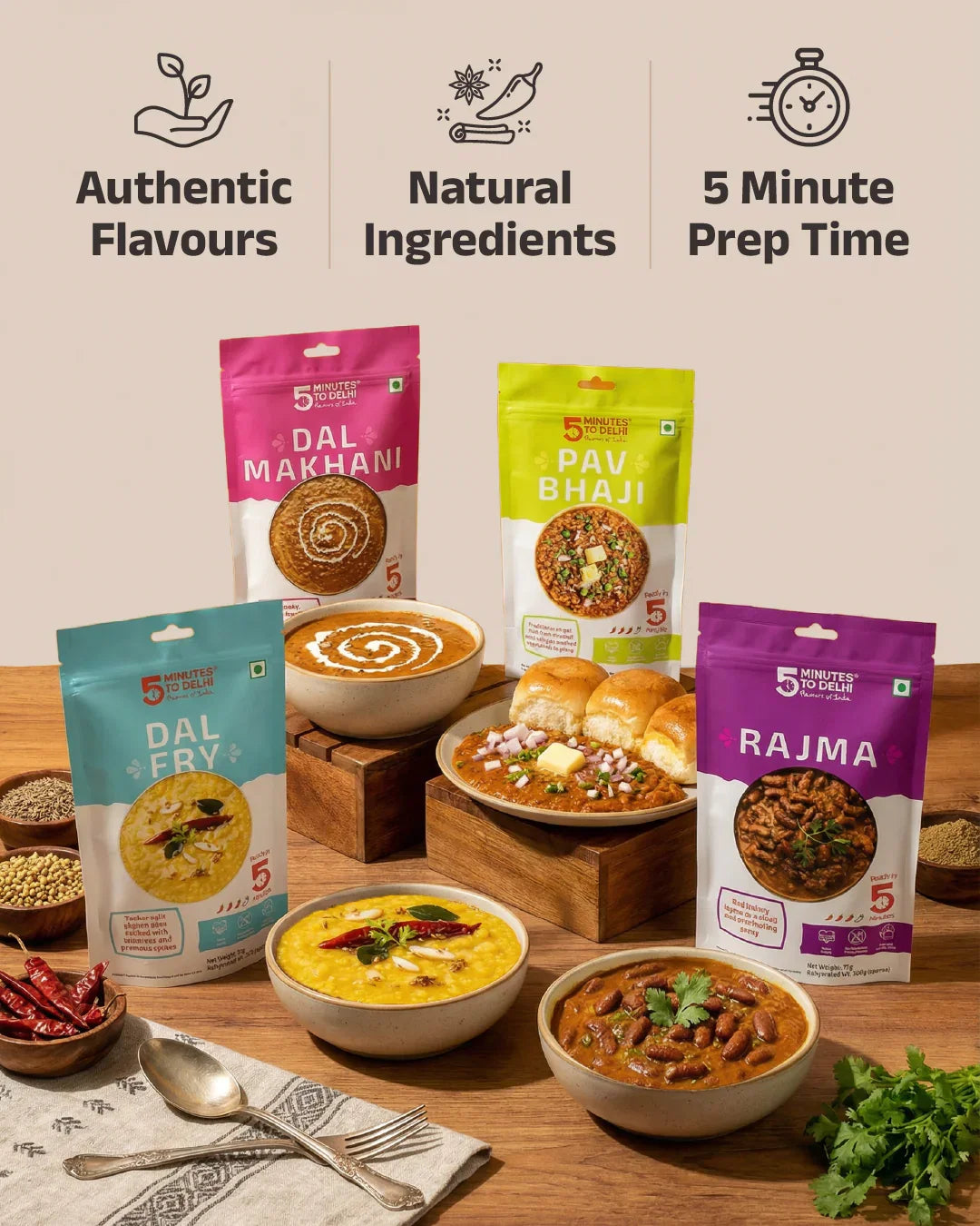 5 Minutes To Delhi Bhindi Masala Camping Meal (Vegan)