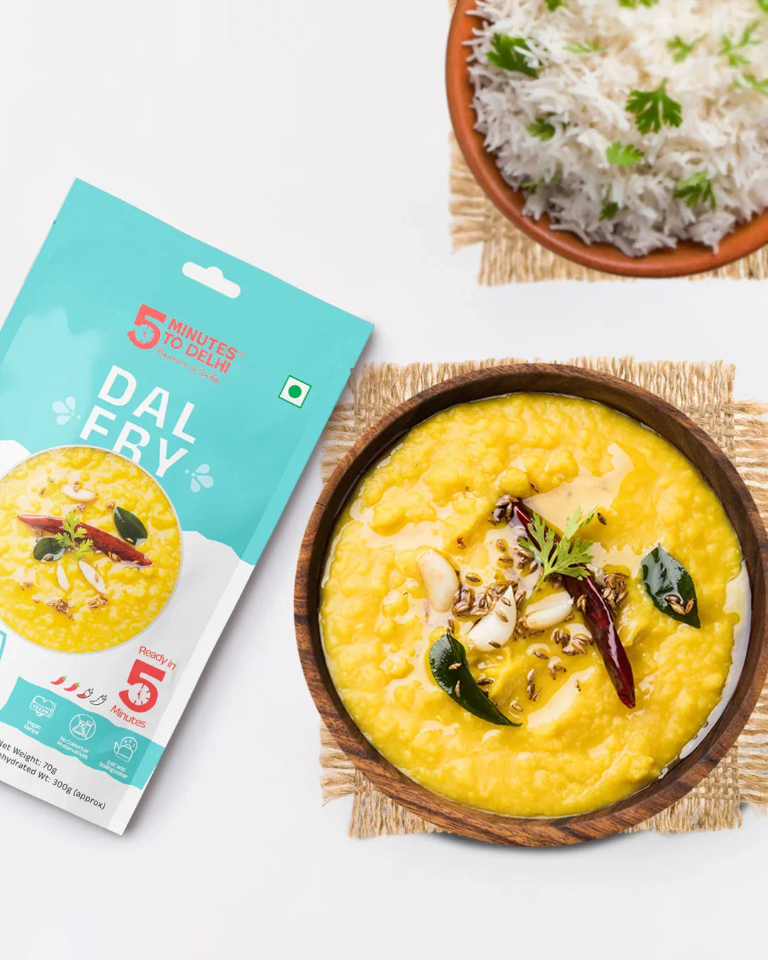 5 Minutes To Delhi Dal Fry Camping Meal (Vegan)