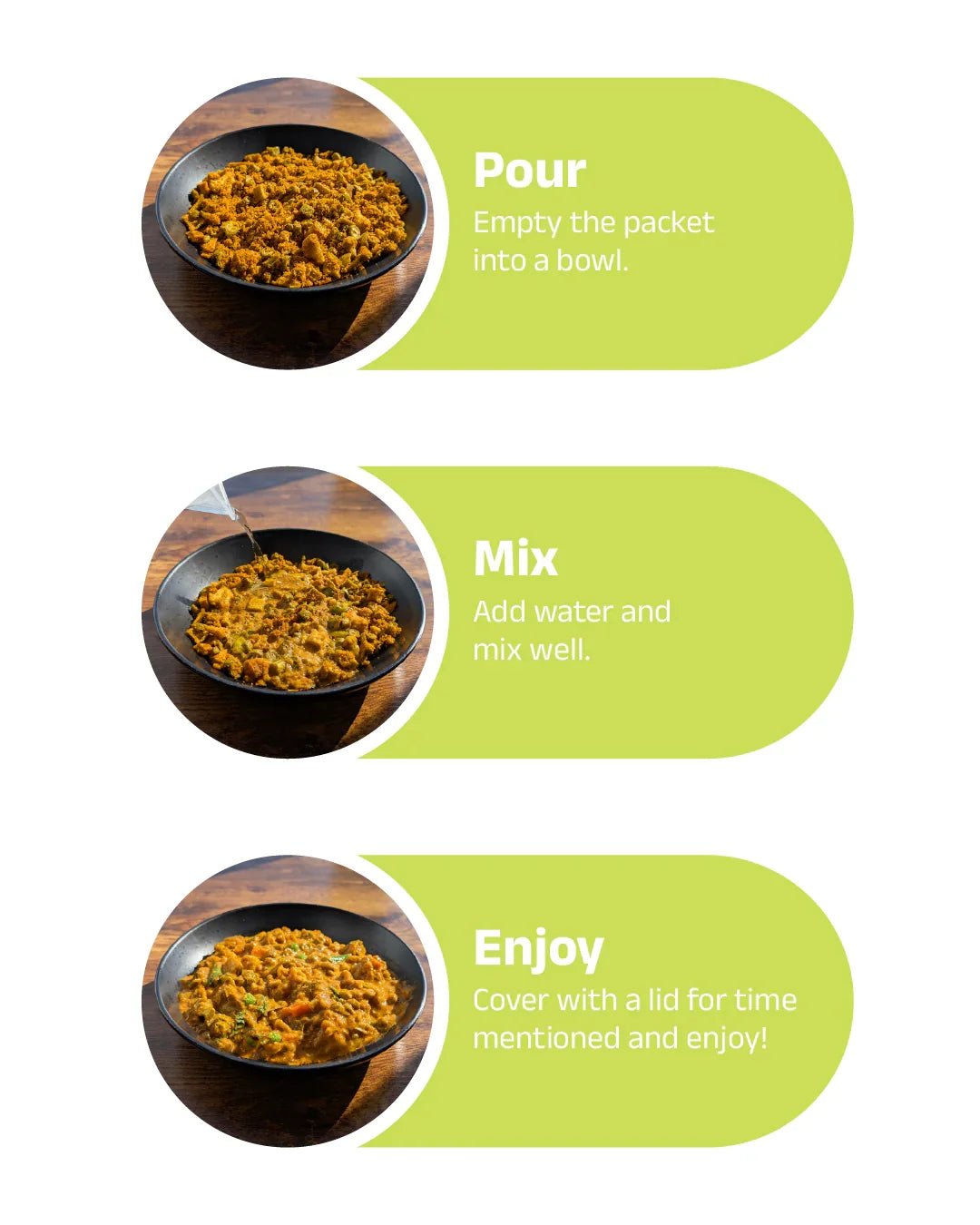 5 Minutes To Delhi Pav Bhaji Camping Meal (Vegan)