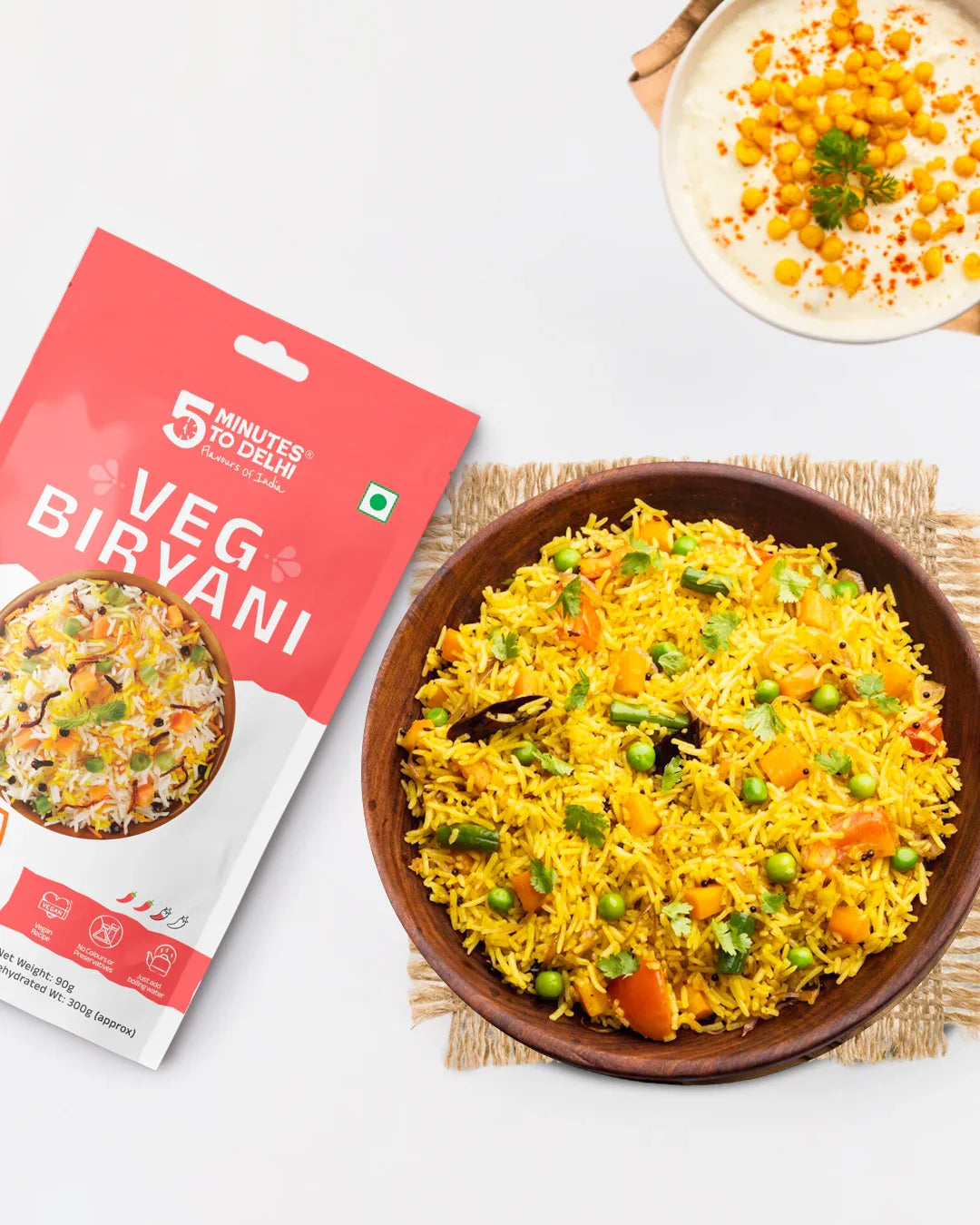 5 Minutes To Delhi Vegetable Biryani Camping Meal (Vegan)