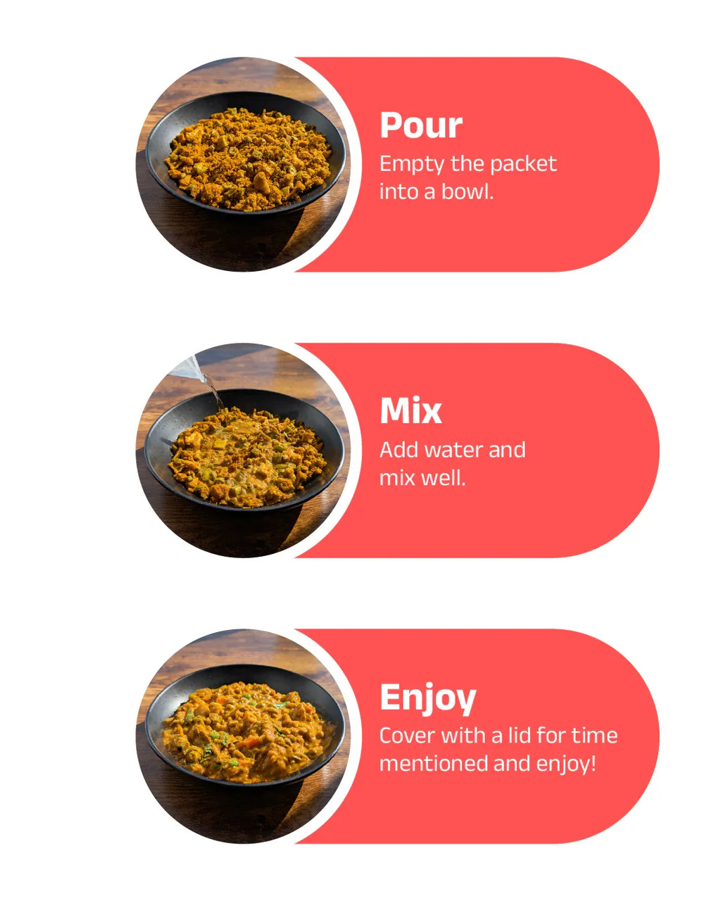 5 Minutes To Delhi Vegetable Biryani Camping Meal (Vegan)