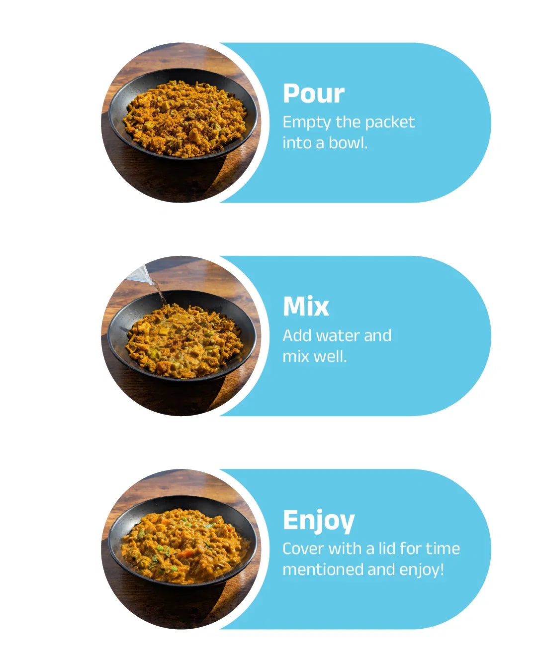 5 Minutes To Delhi Vegetable Poha Camping Meal (Vegan)