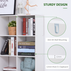 9 Cube Storage Cupboard Bookcase Bookshelf Home Office, White