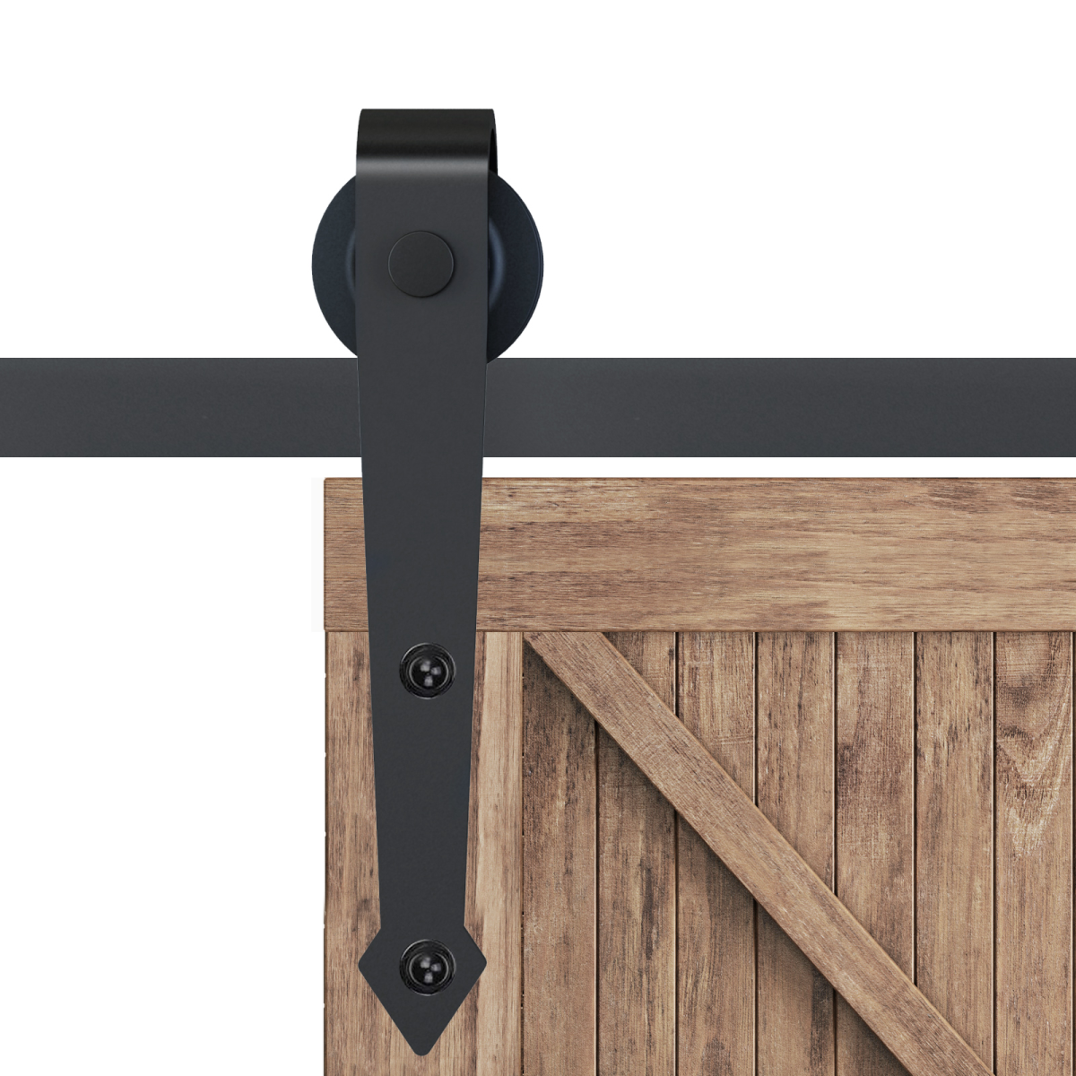 Sliding Wood Barn Door Track System Kit Hardware Set Stainless Steel