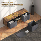 Modern TV Cabinet Stand w/ Shelves & Drawers, Bedroom