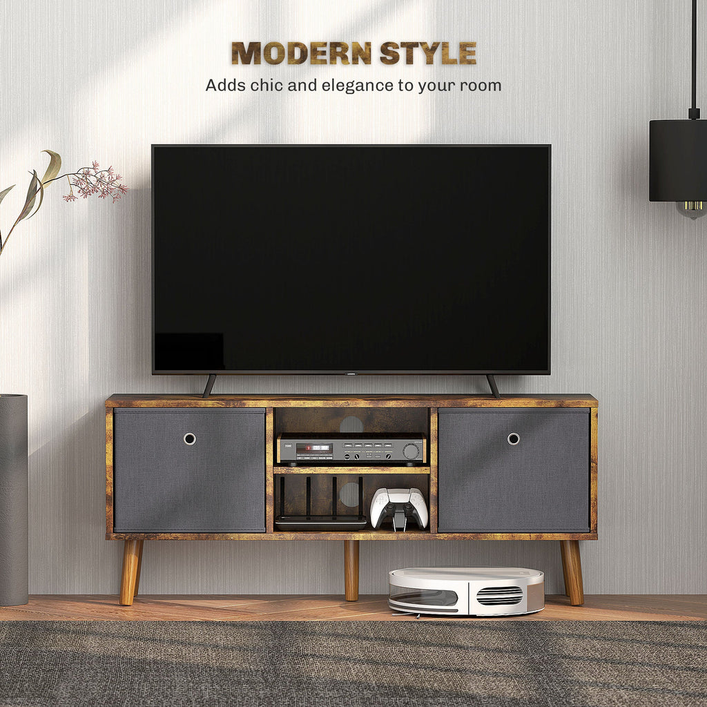Modern TV Cabinet Stand w/ Shelves & Drawers, Bedroom