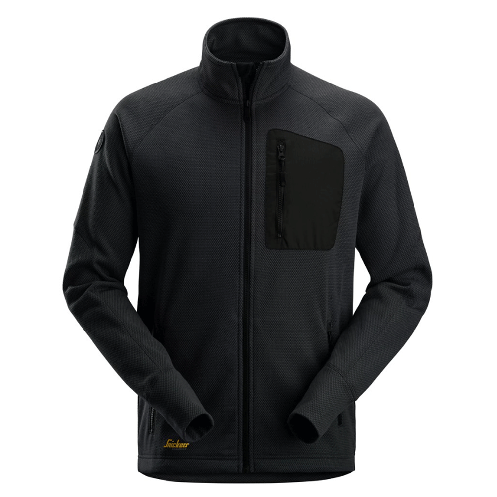 Snickers 8042 FlexiWork, Fleece Work Jacket Various Colours Black