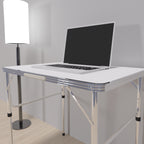 Adjustable Height Folding Table | Aluminium & MDF | 9 Size Options | Indoor & Outdoor
