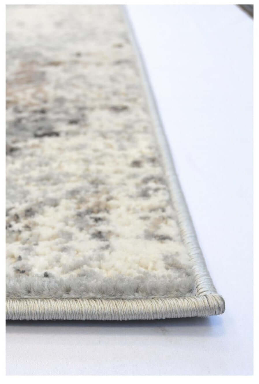 Abstract Vintage Cream & Grey Rug